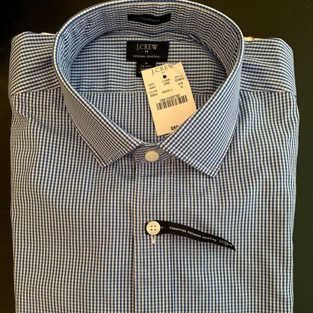 BNWT J-Crew Mens Long Sleeve Button Down